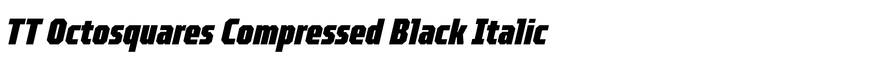 TT Octosquares Compressed Black Italic